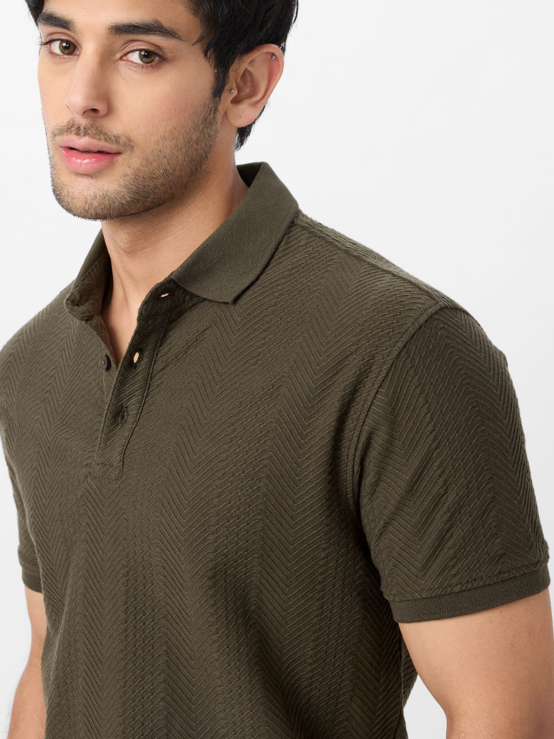 Textured Polo: Cedar Polos