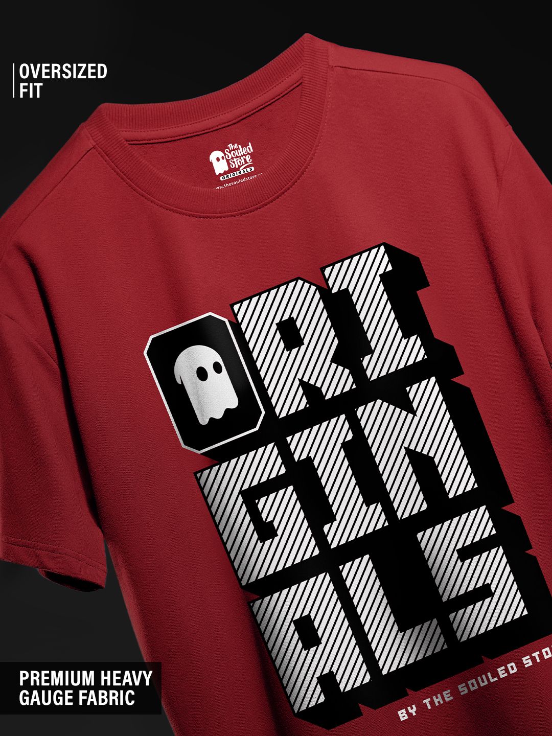 TSS Originals: Red Oversized T-Shirts