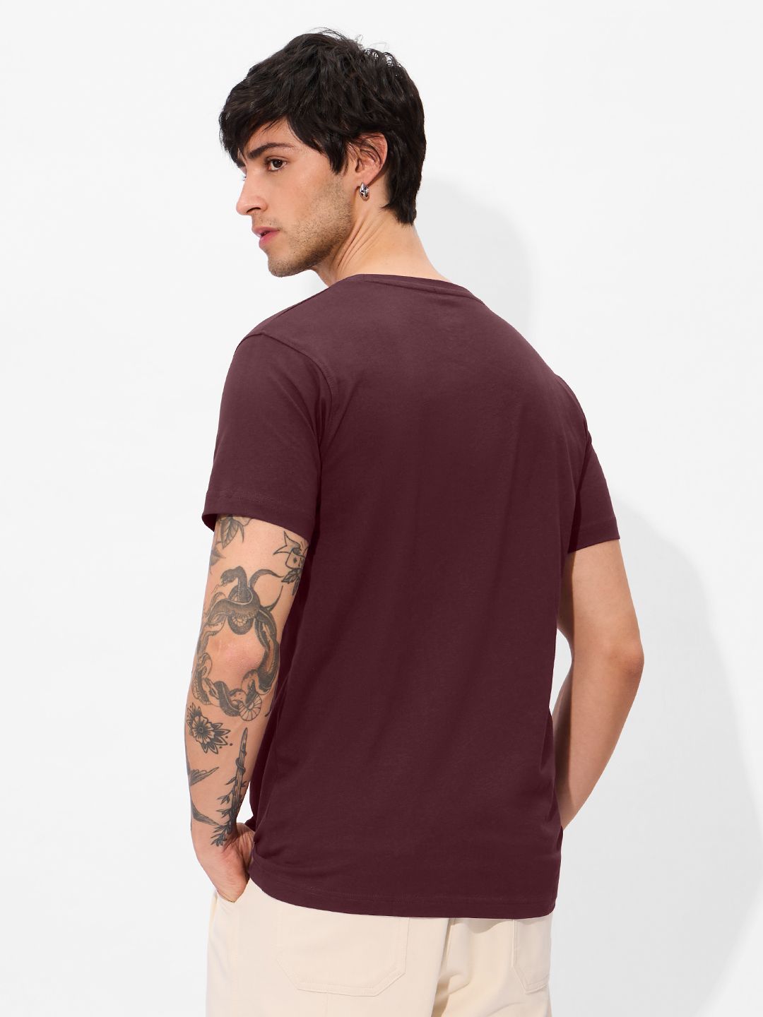 Buy Solids: Burgundy T-Shirts
