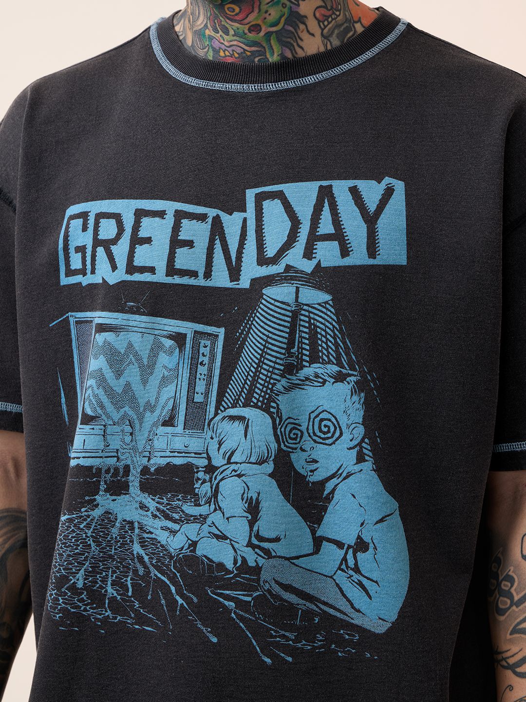 Buy Green Day: Trippy Oversized T-Shirts Online