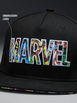 Cotton Soul Marvel Punisher Skull Snapback Cap Cap, Marvel - Teschio Punitore, Nero, Taglia unica