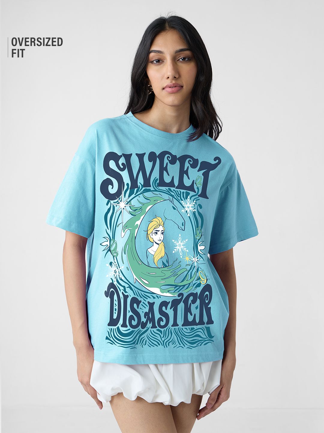 Disney: Sweet Disaster Women Oversized T-Shirts Online