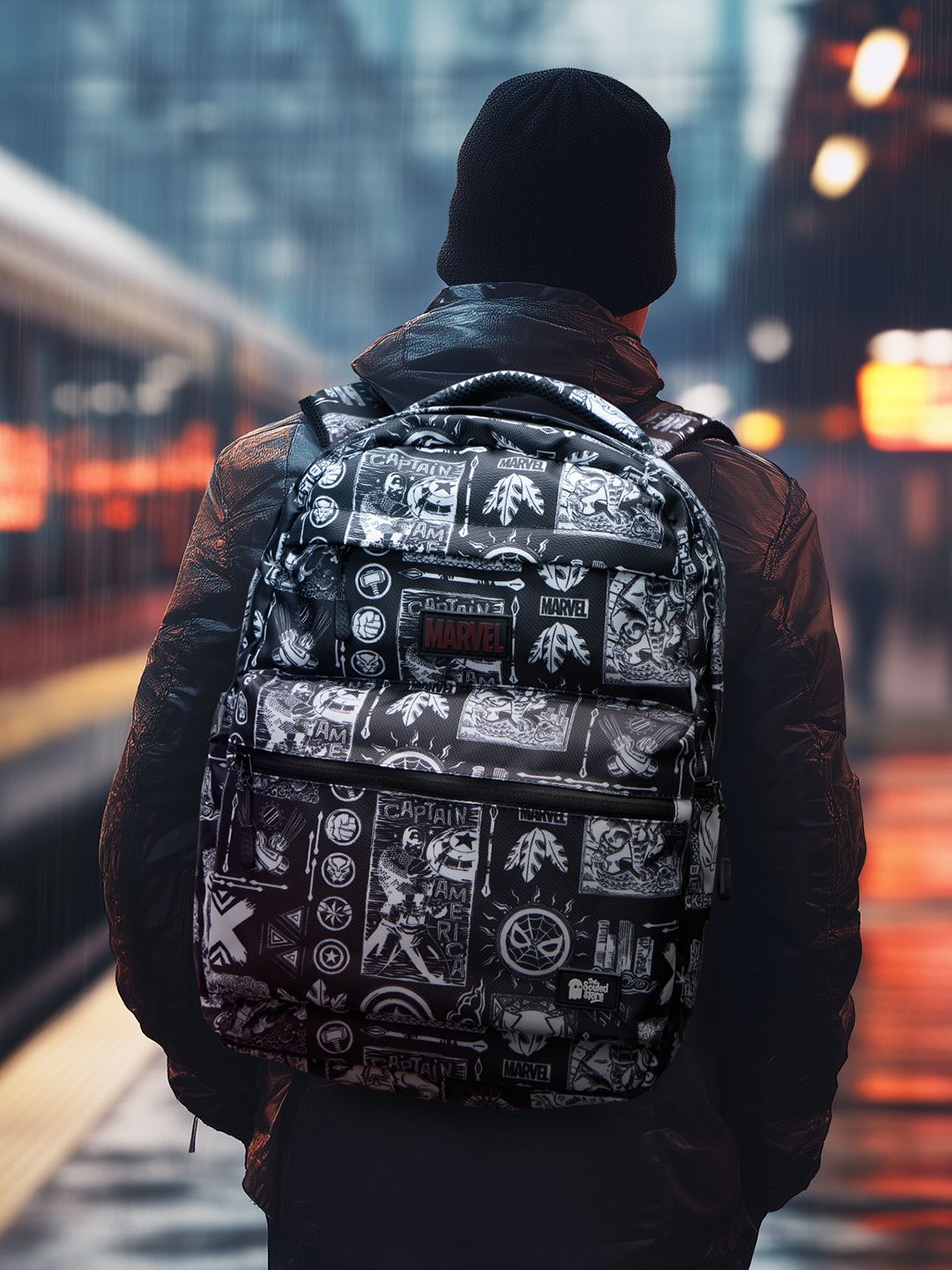 Marvel: Lino Cut Pattern Backpacks