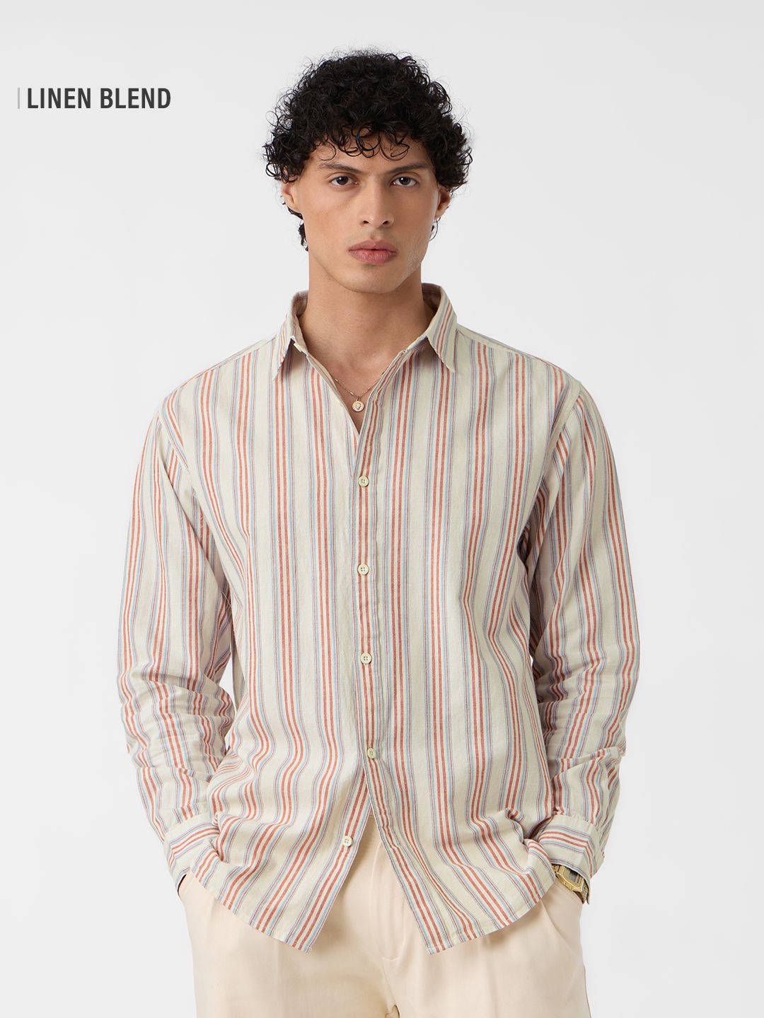 Cotton Linen Stripes: Seaside Cotton Linen Shirts