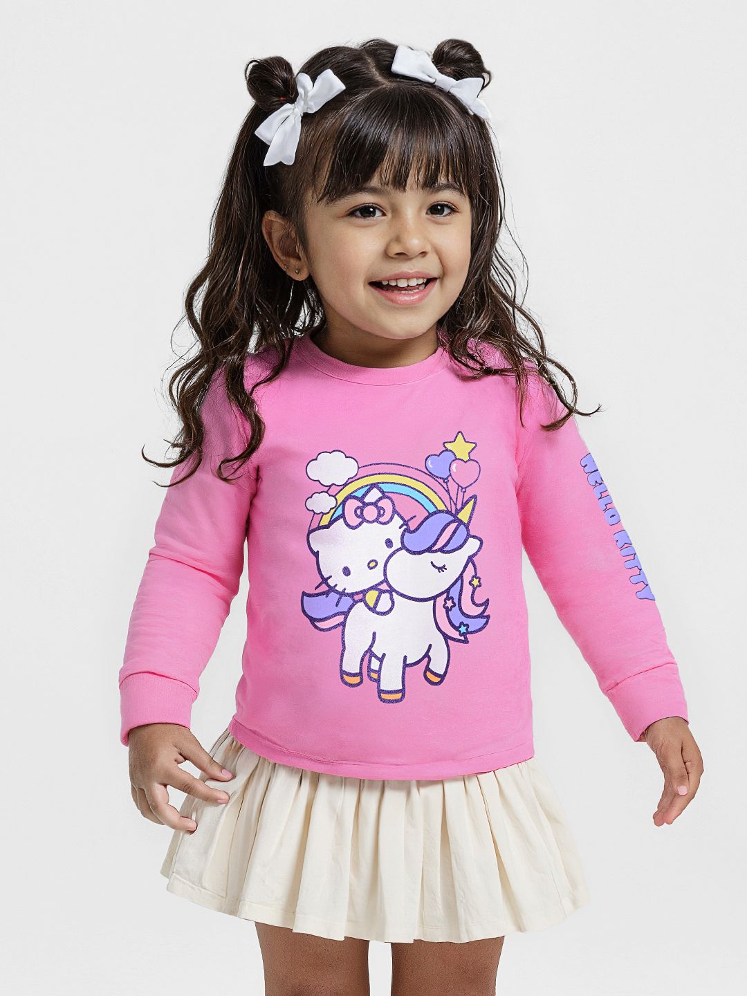Hello Kitty: Unicorn Girls Full Sleeve T-Shirts (2-8 Yrs) Online
