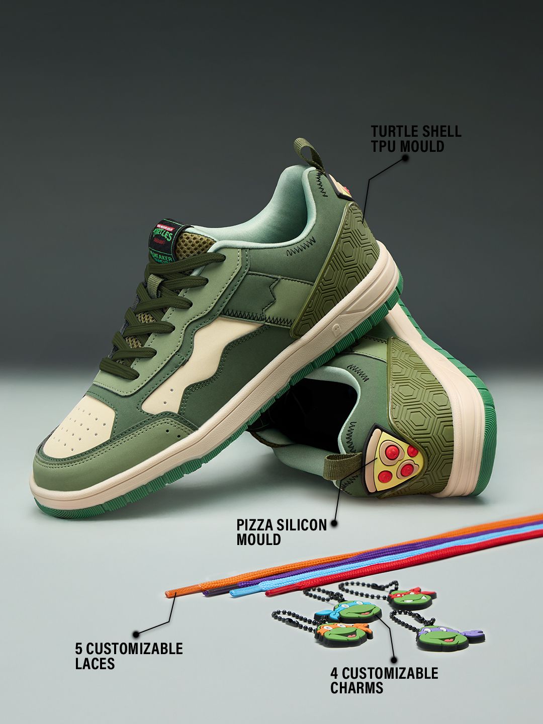 TMNT: Cowabunga Men Low Top Sneakers By Teenage Mutant Ninja Turtles™