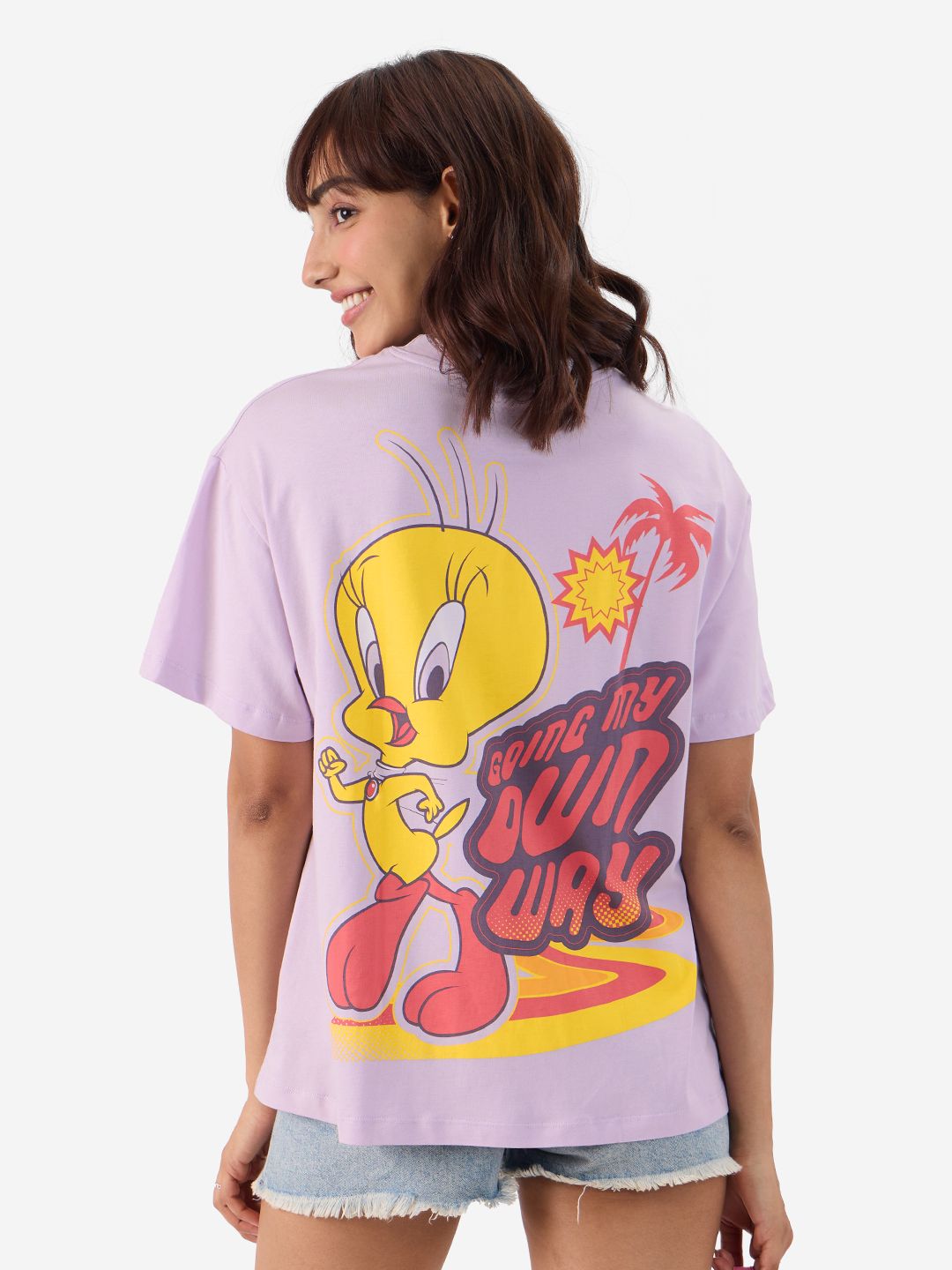Buy Tweety: Own Way Women Oversized T-Shirts