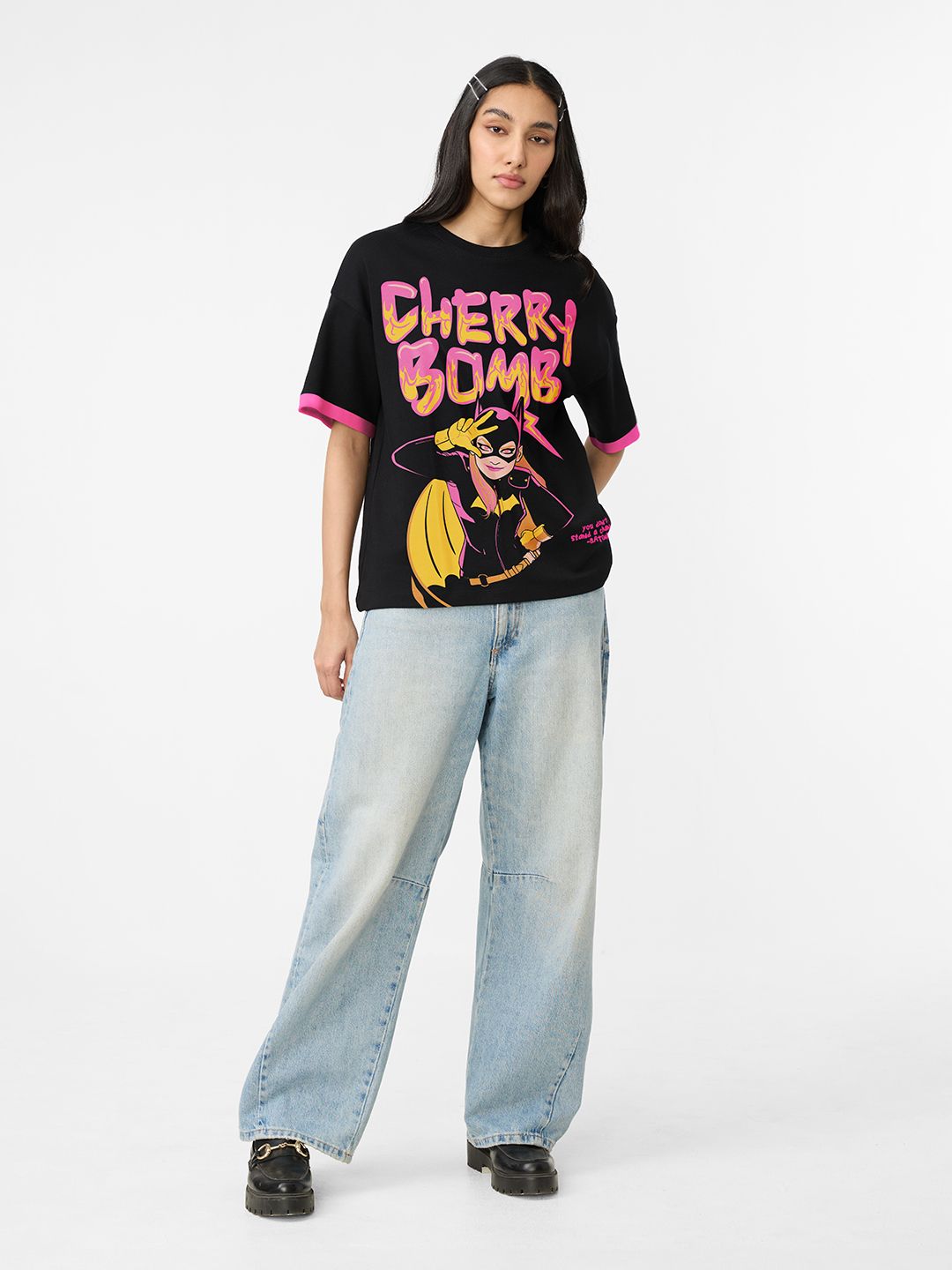 Buy Batgirl: Cherry Bomb Women Oversized T-Shirts