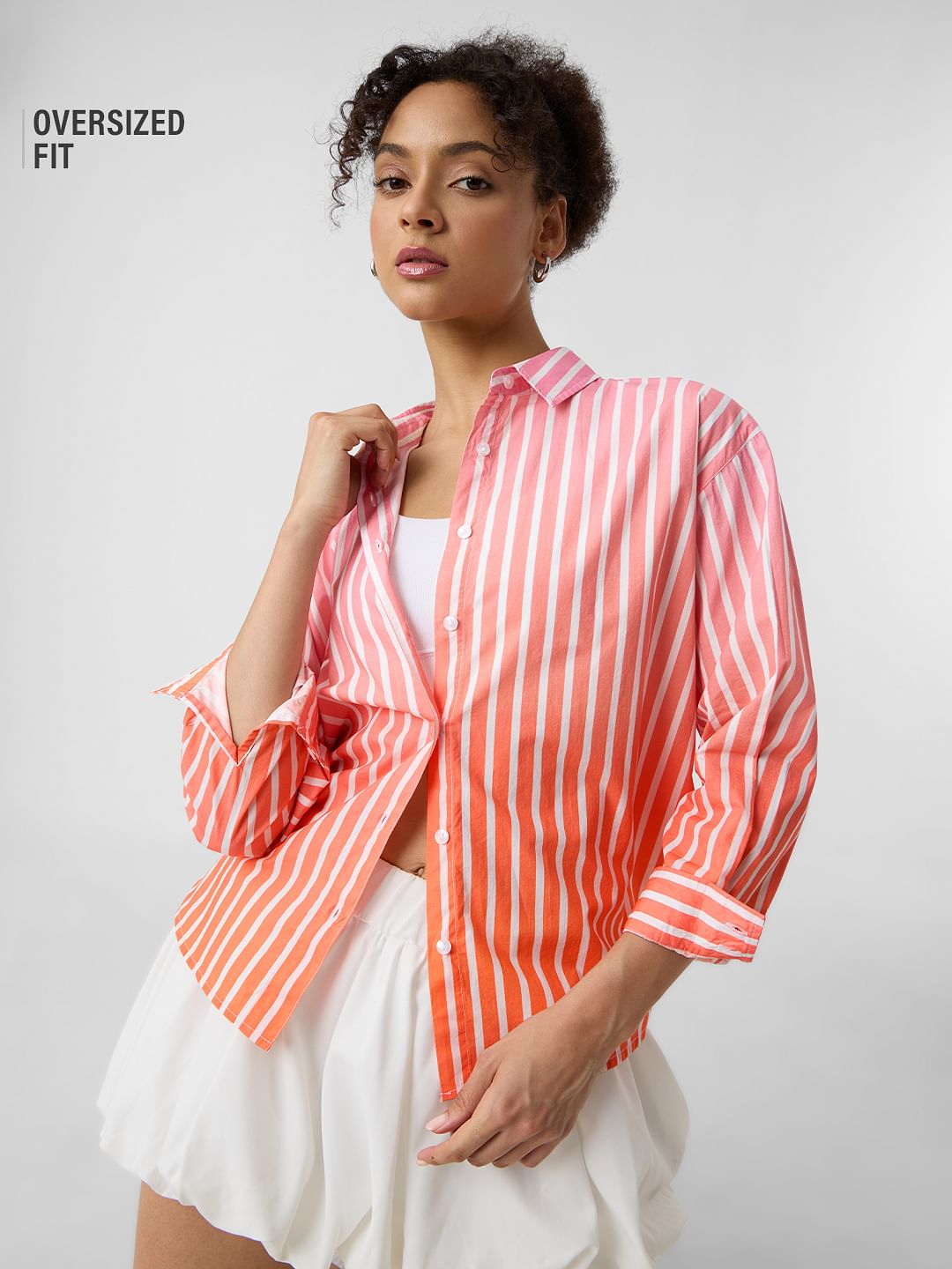 Ombre Stripes: Nectarine