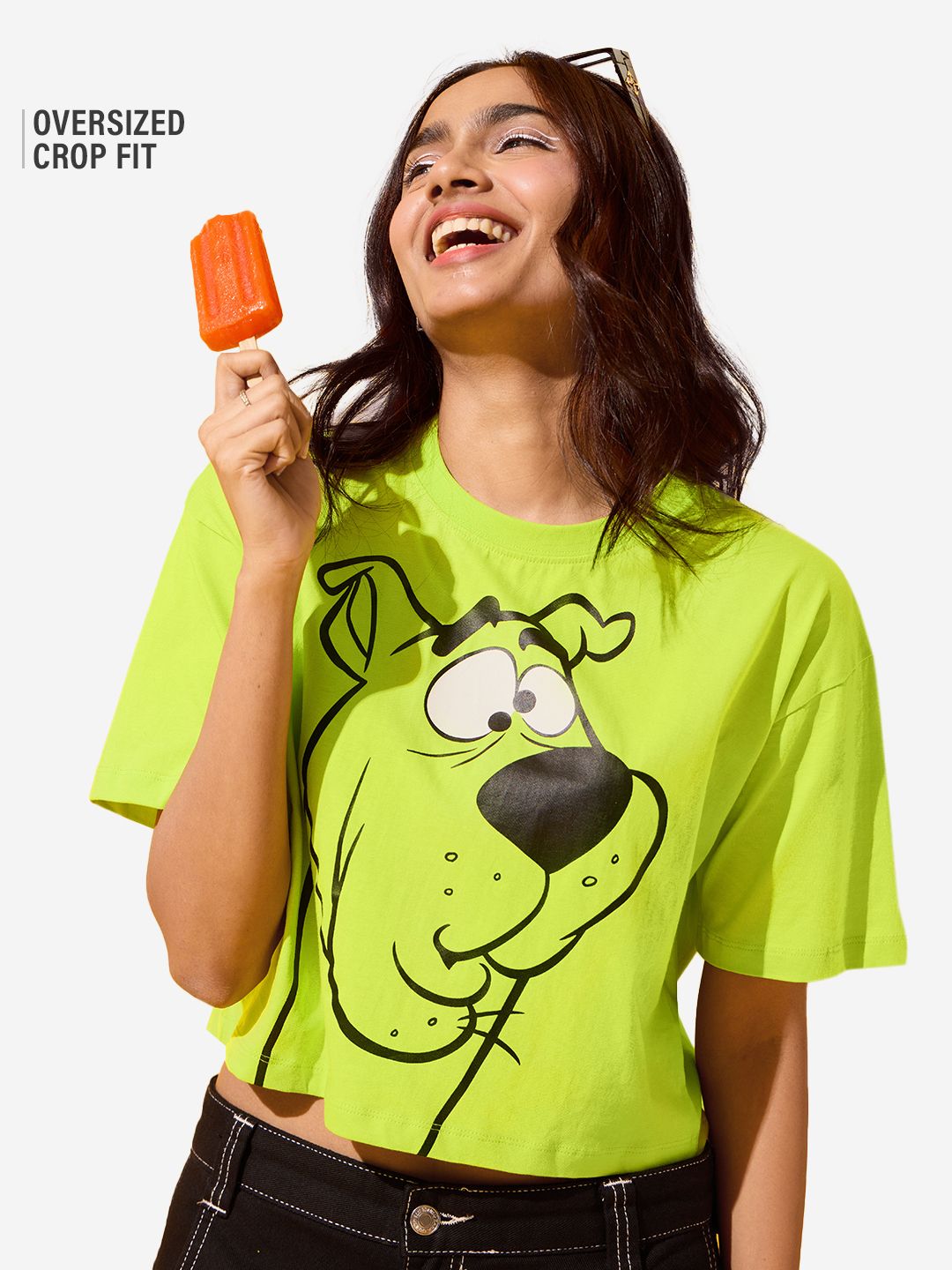 トップス DISCOVERED SHUGGY SHIRT Scooby-Doo! Where Are You? Oversized T-Shirt at ₹ 999.00