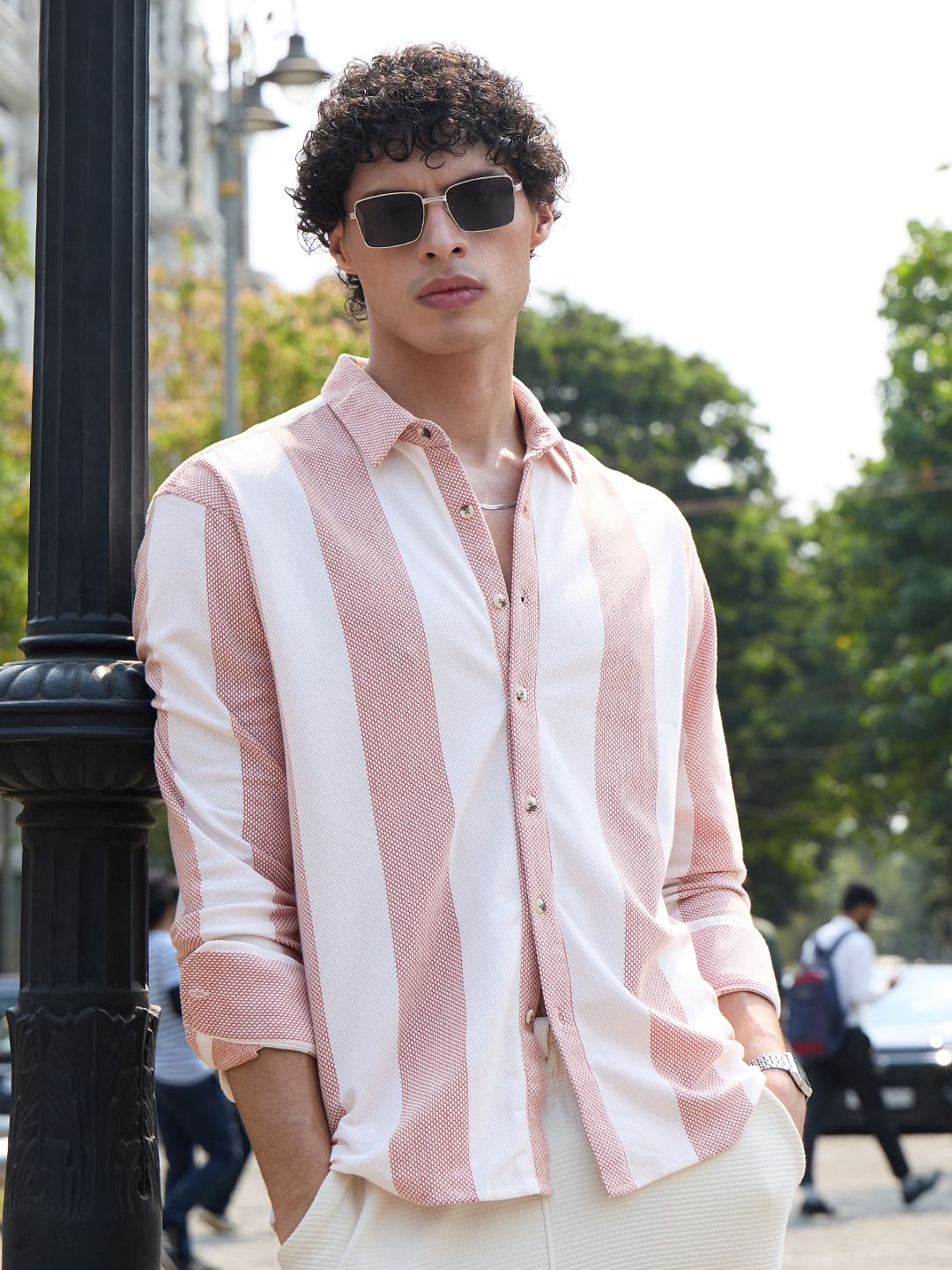 Textured Stripes: Cerise