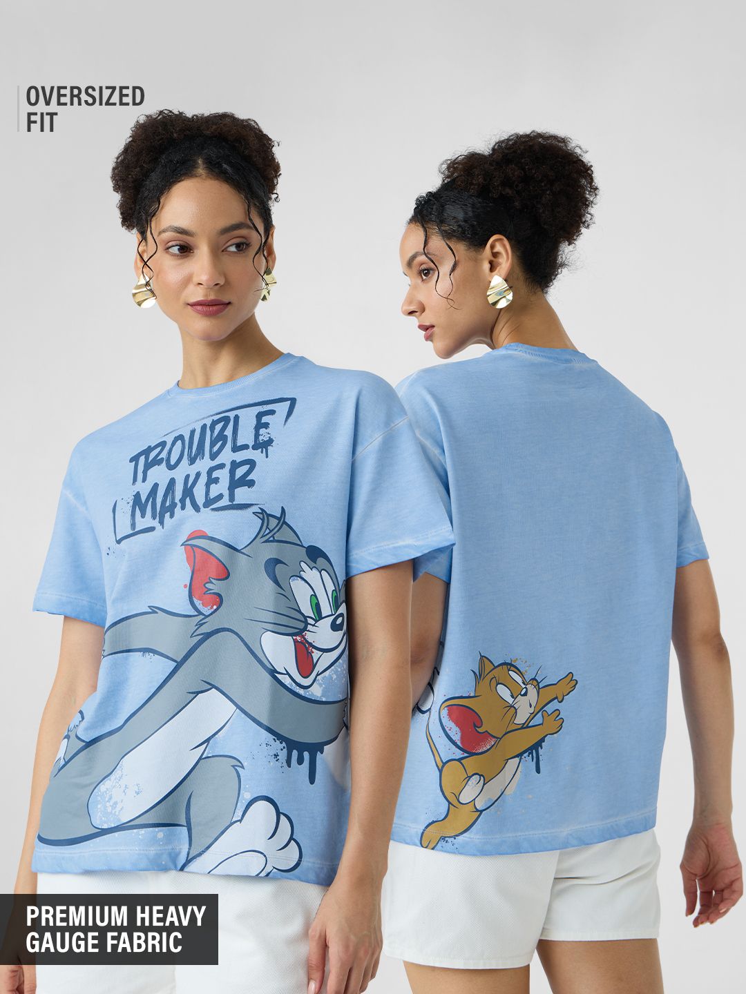 Powered Jerry By Cheese Printed Womens Drop Shoulder T shirt Legacy Boutiques Dhaka