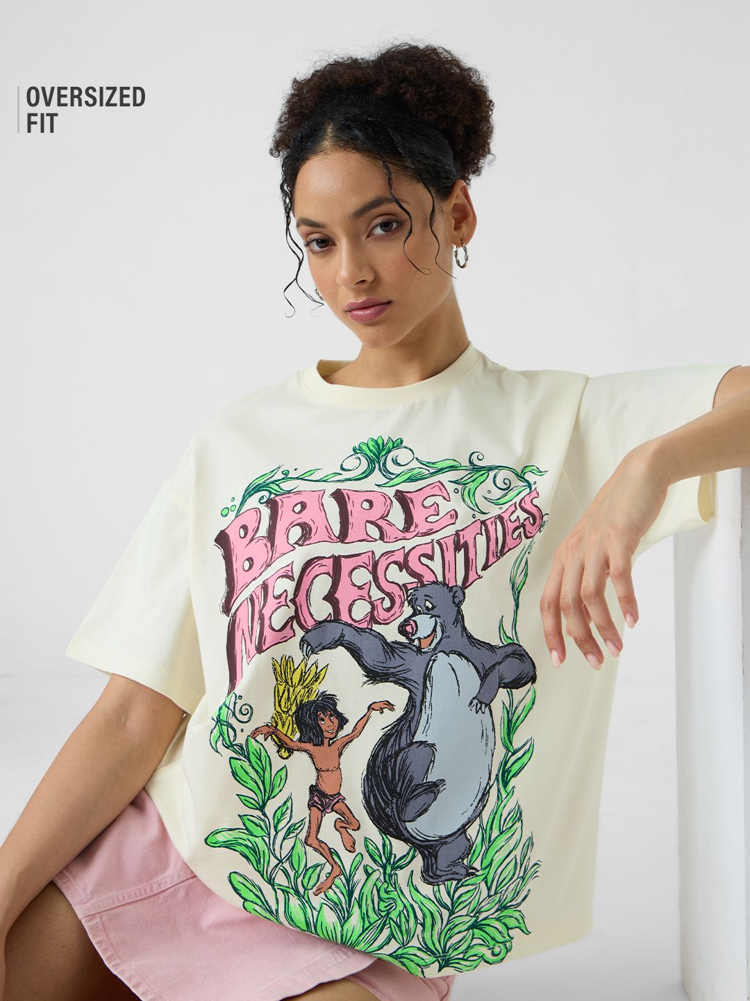 Disney: Bare Necessities Women Oversized T-Shirts Online