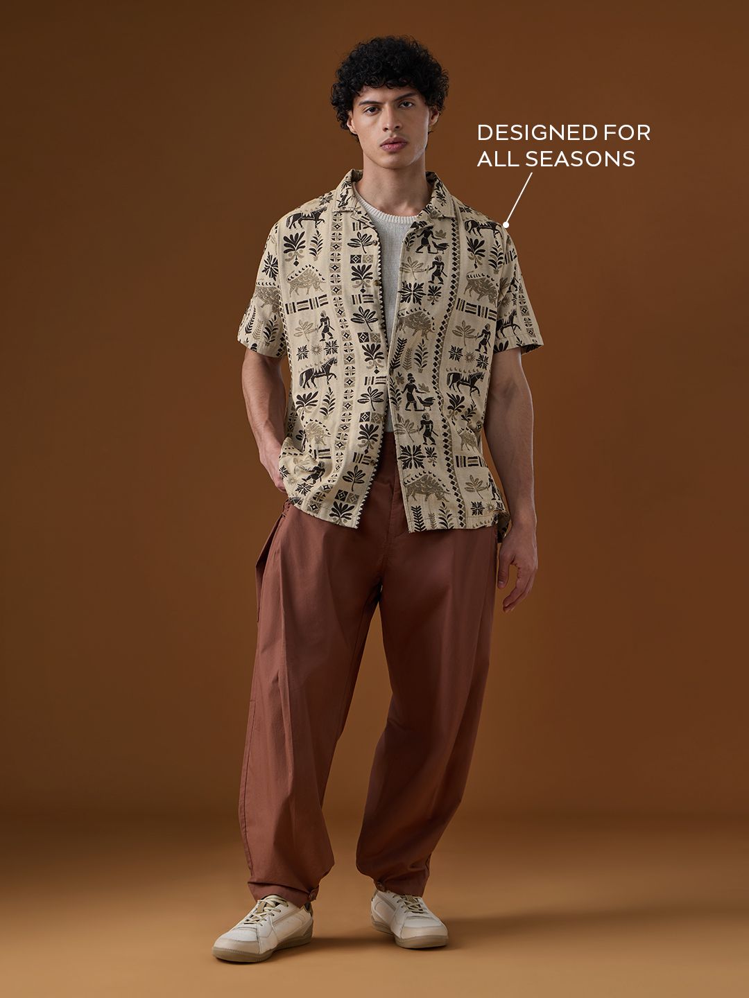 Nomad: Spirit Men Textured Shirts price