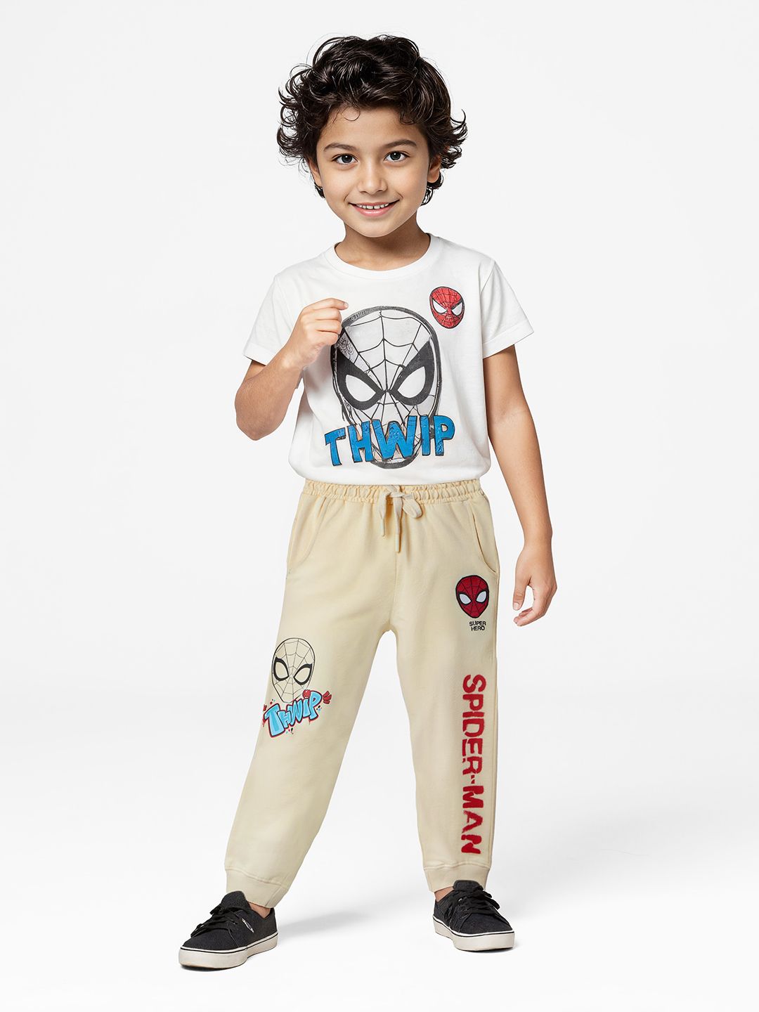 Spider-Man: Thwip Boys Cotton Joggers (2-8 Yrs) Online