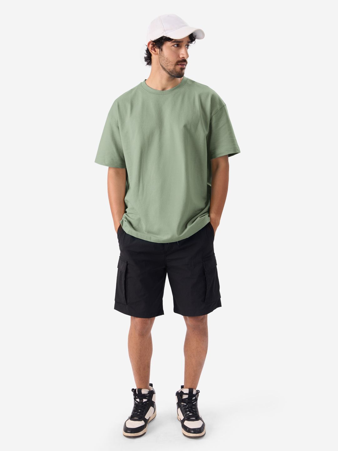 Solids: Sage Green Oversized T-Shirts price