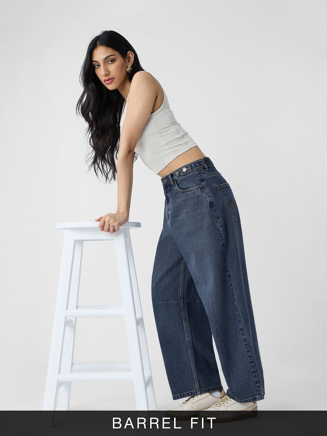 Barrel-Fit Denim: Meadow