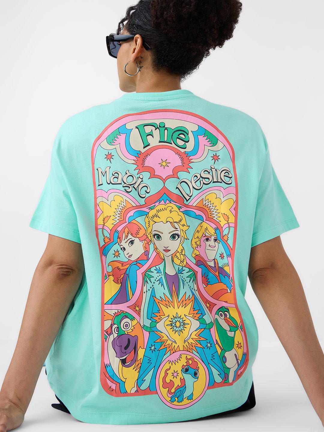 Buy Disney: Fire, Magic, Desire Women Oversized T-Shirts