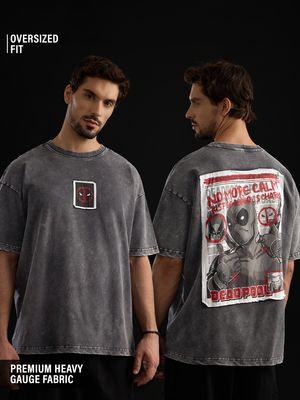 Buy Deadpool: No More Calm Oversized T-Shirts Online