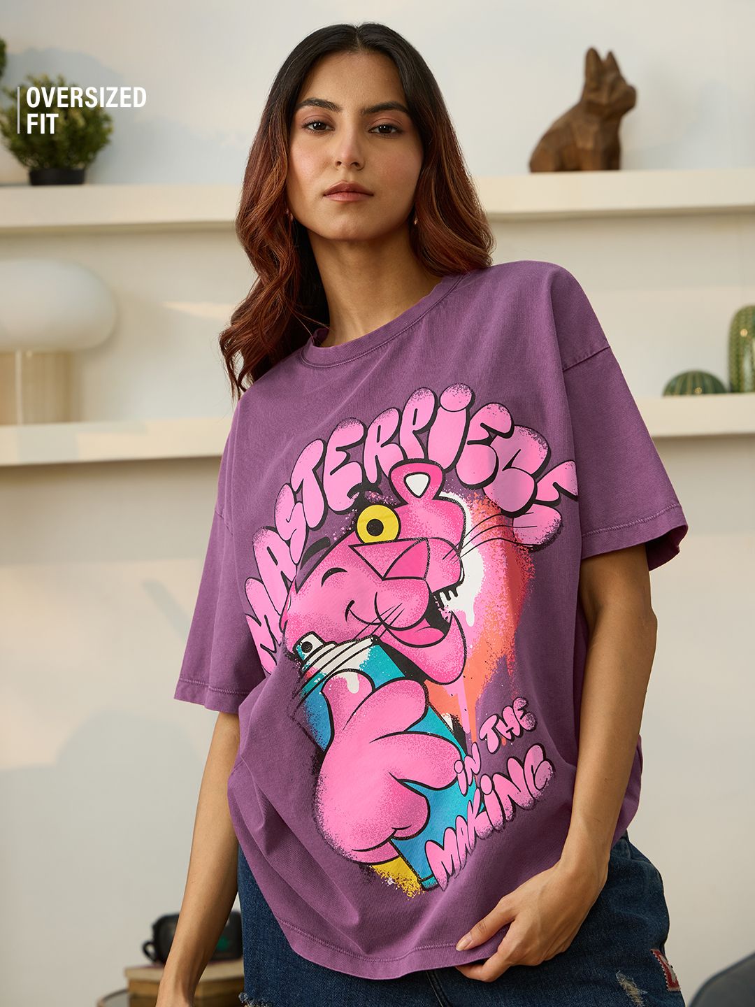 ▪️70‘s【PINK PANTHER】 VINTAGE TEE VTG 70s Puma Pink Panther Blue STEDMAN Sport T Single Stitch Tee T