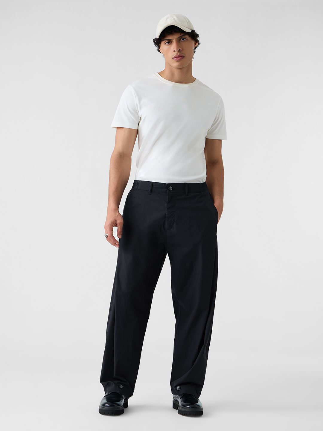 Buy Japanese Fusion Pants: Charcoal Black Men Fusion Pants