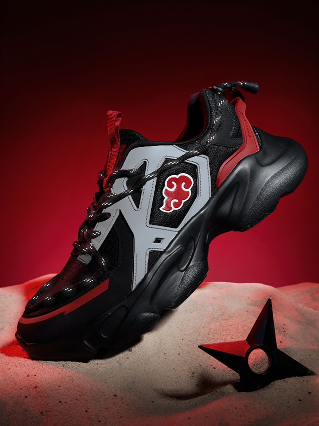 Naruto: Akatsuki Men Low Top Sneakers