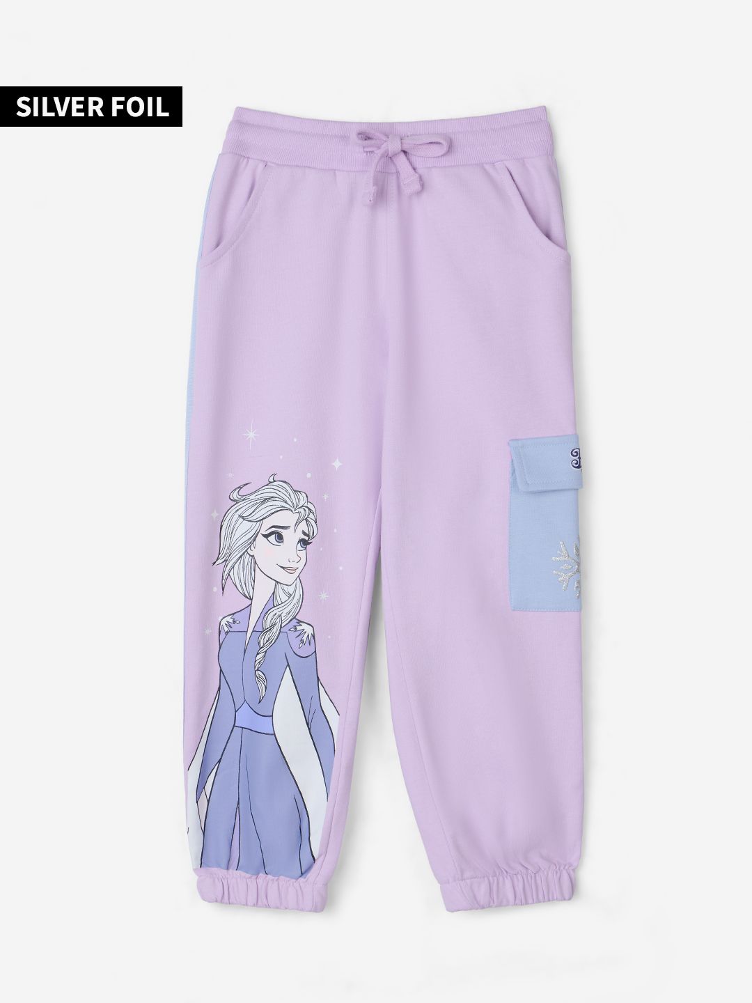 Disney: Magical Elsa Girls Cotton Joggers (2-8 Yrs) Online