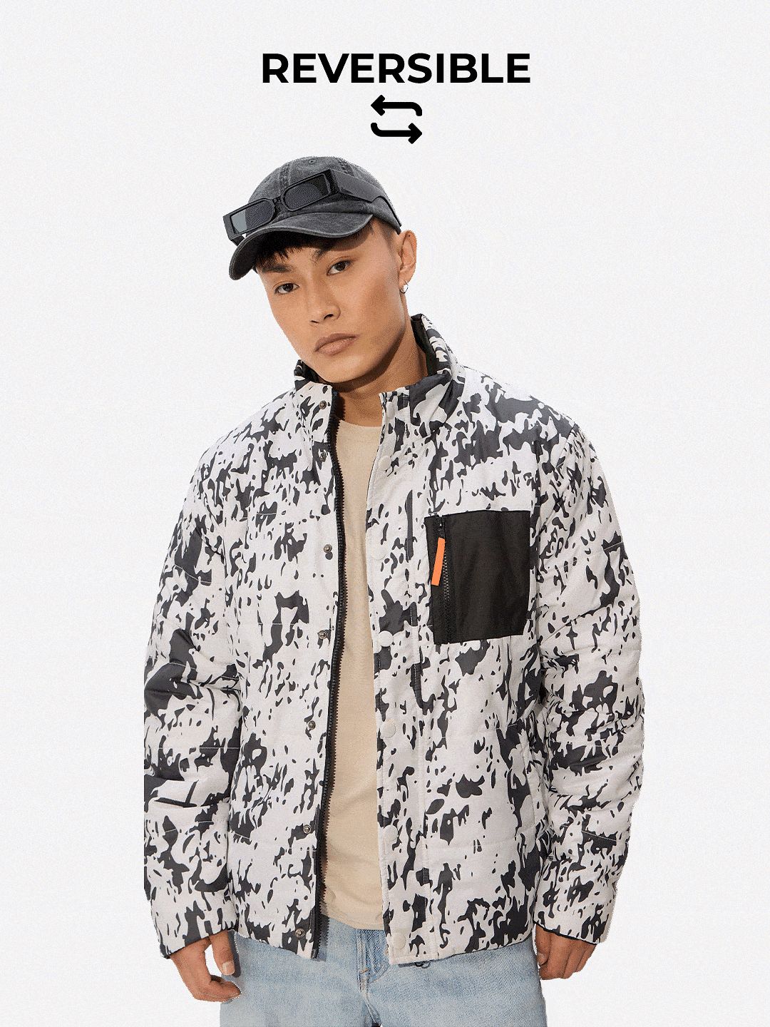 Reversible Puffer: Urban Edge Men Puffer Jackets Online