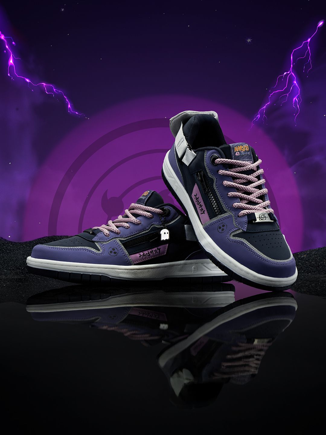 Naruto Shippuden: Cursed Susanoo Men Low Top Sneakers