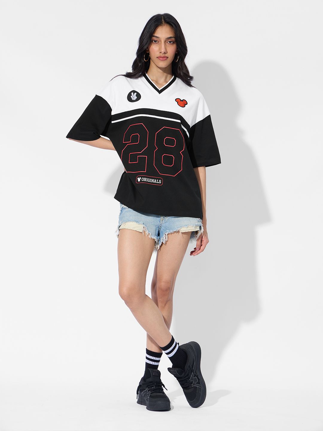 Buy Mickey Mouse: Sporty Women Oversized T-Shirts