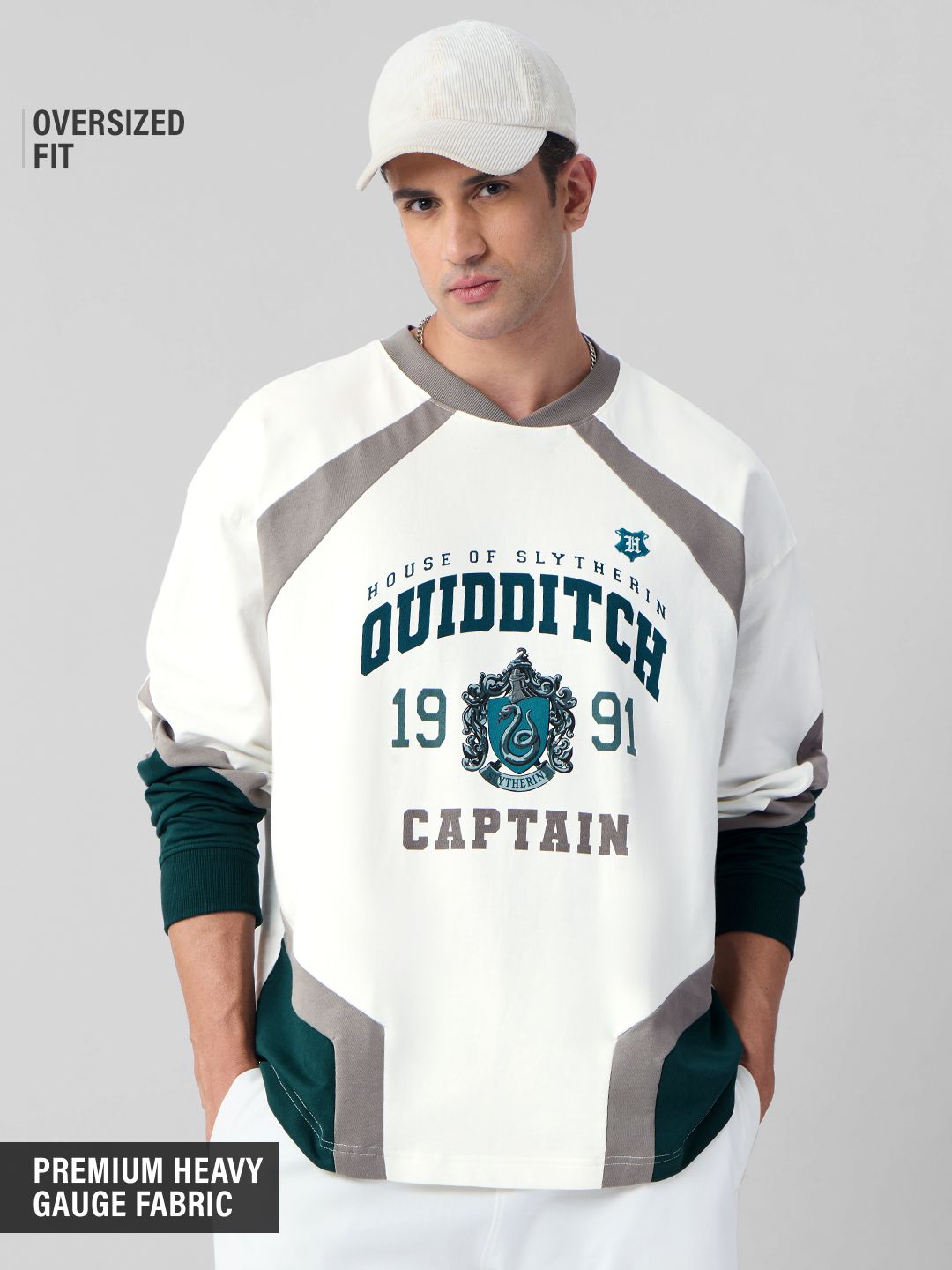 Harry Potter: Quidditch Captain Oversized Full Sleeve T-Shirts Online