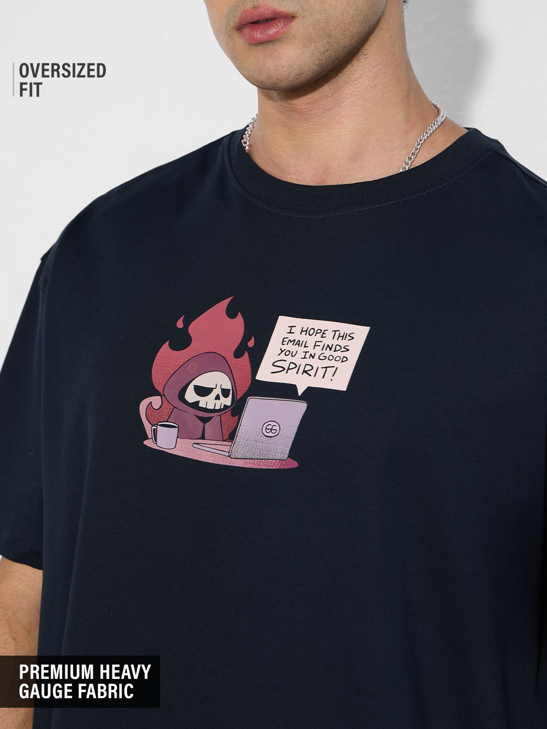 Oversized T-Shirt: Ghost Writer Oversized T-Shirts