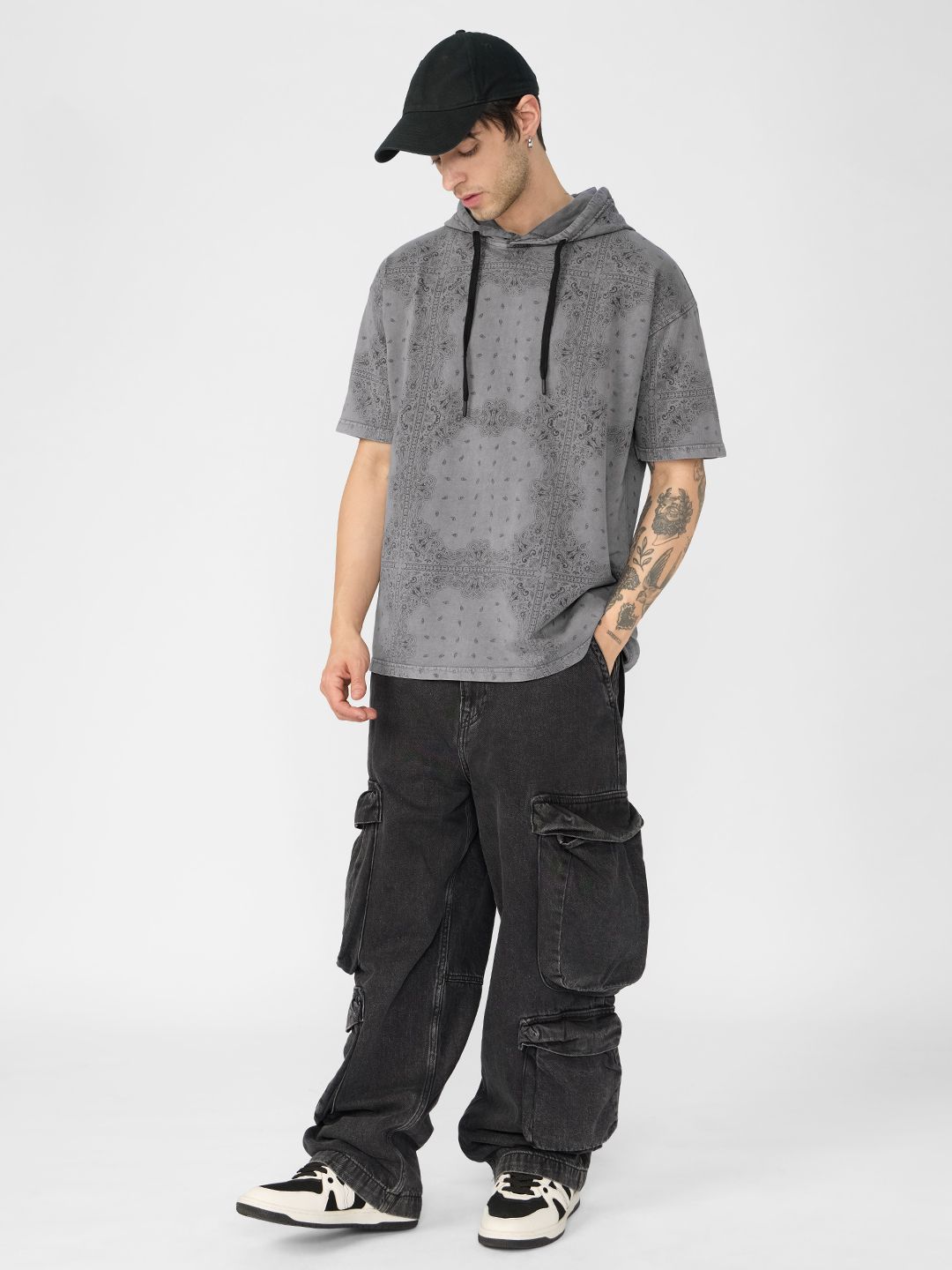 TSS Originals: Paisley Grey Hooded T-Shirts price