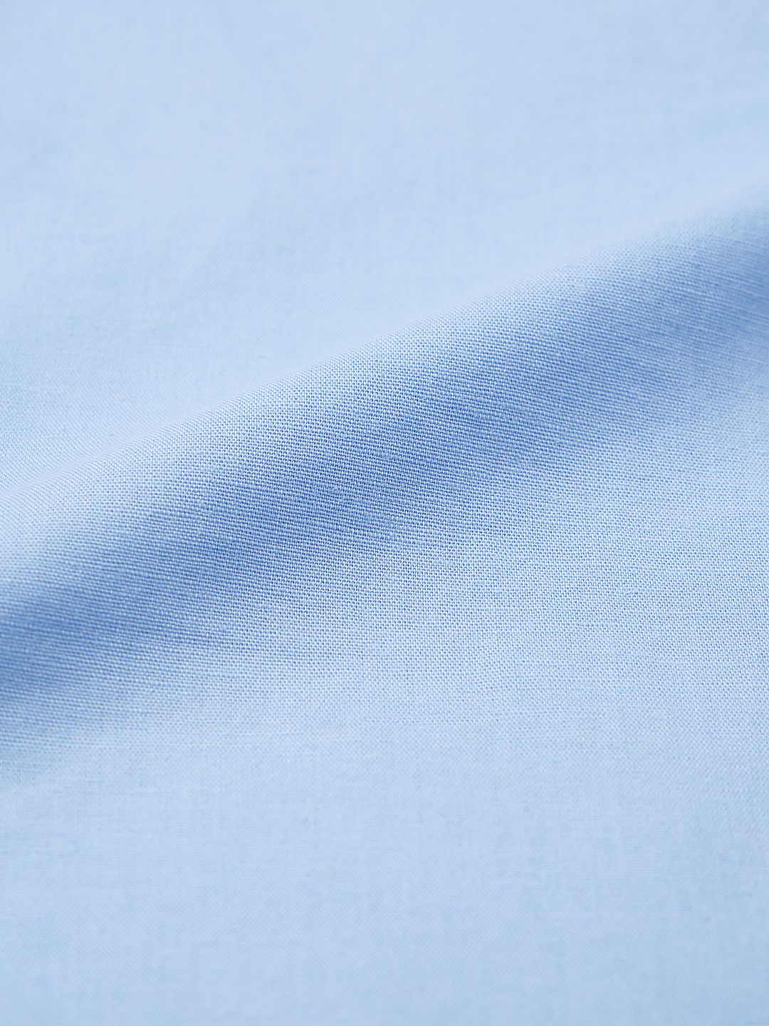 Buy Cotton Linen: Cerulean Sky Cotton Linen Shirts