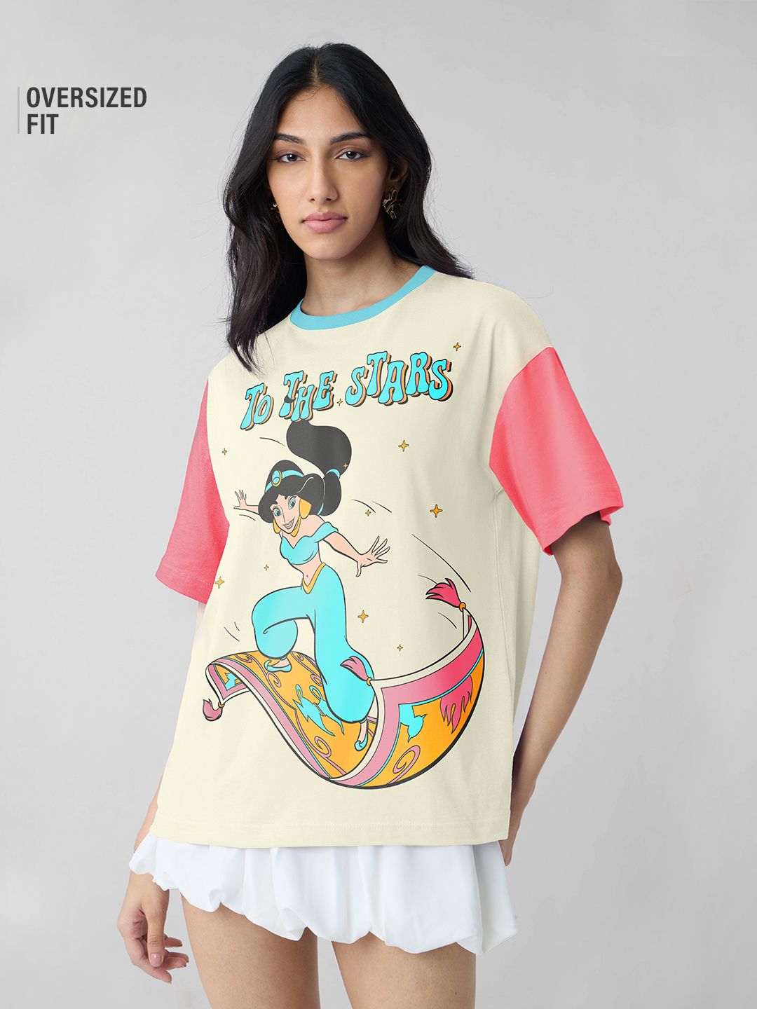 Disney Princess: Trip To The Stars Women Oversized T-Shirts Online