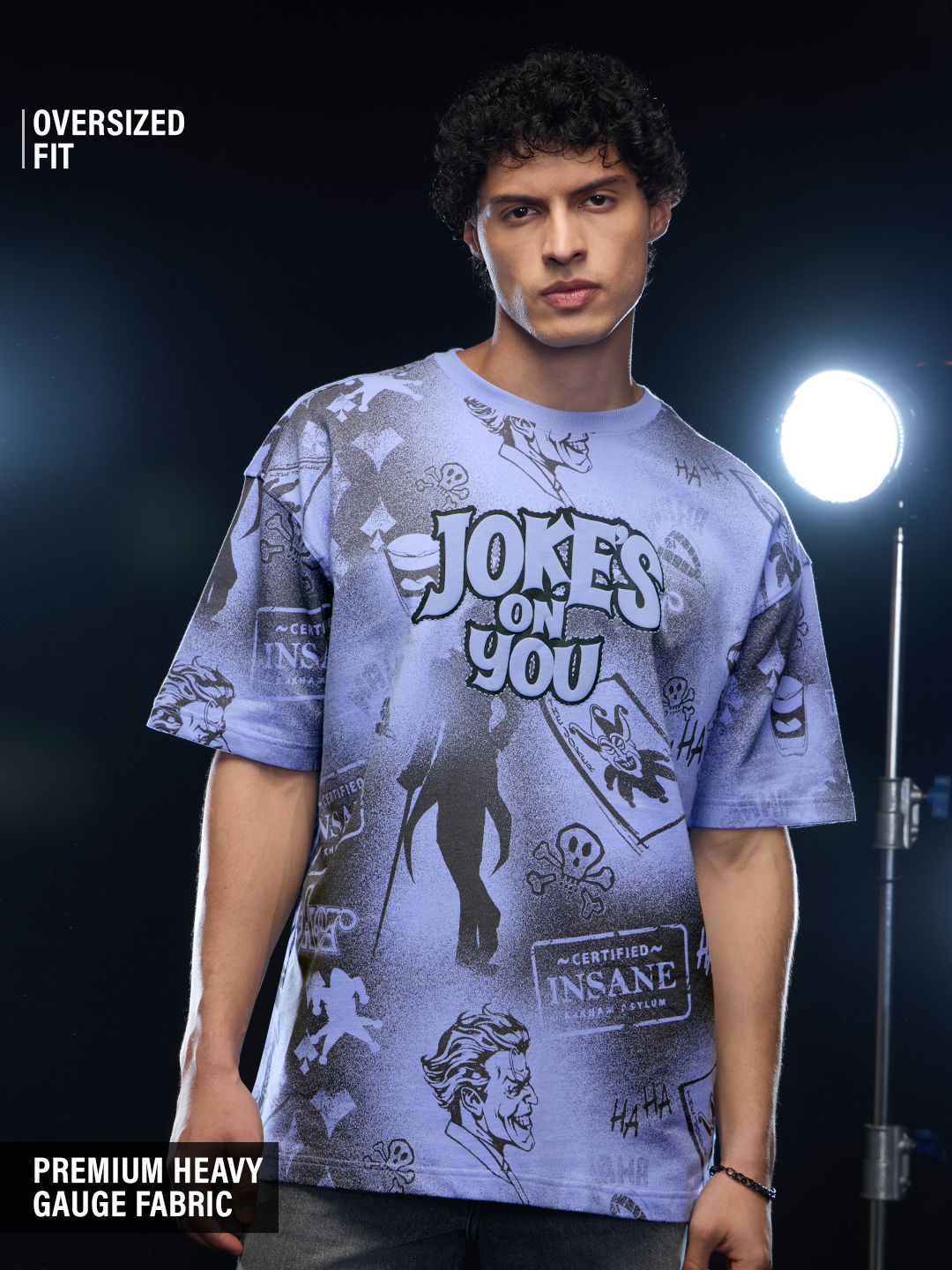 Buy Joker: Jokes On You Oversized T-Shirts Online