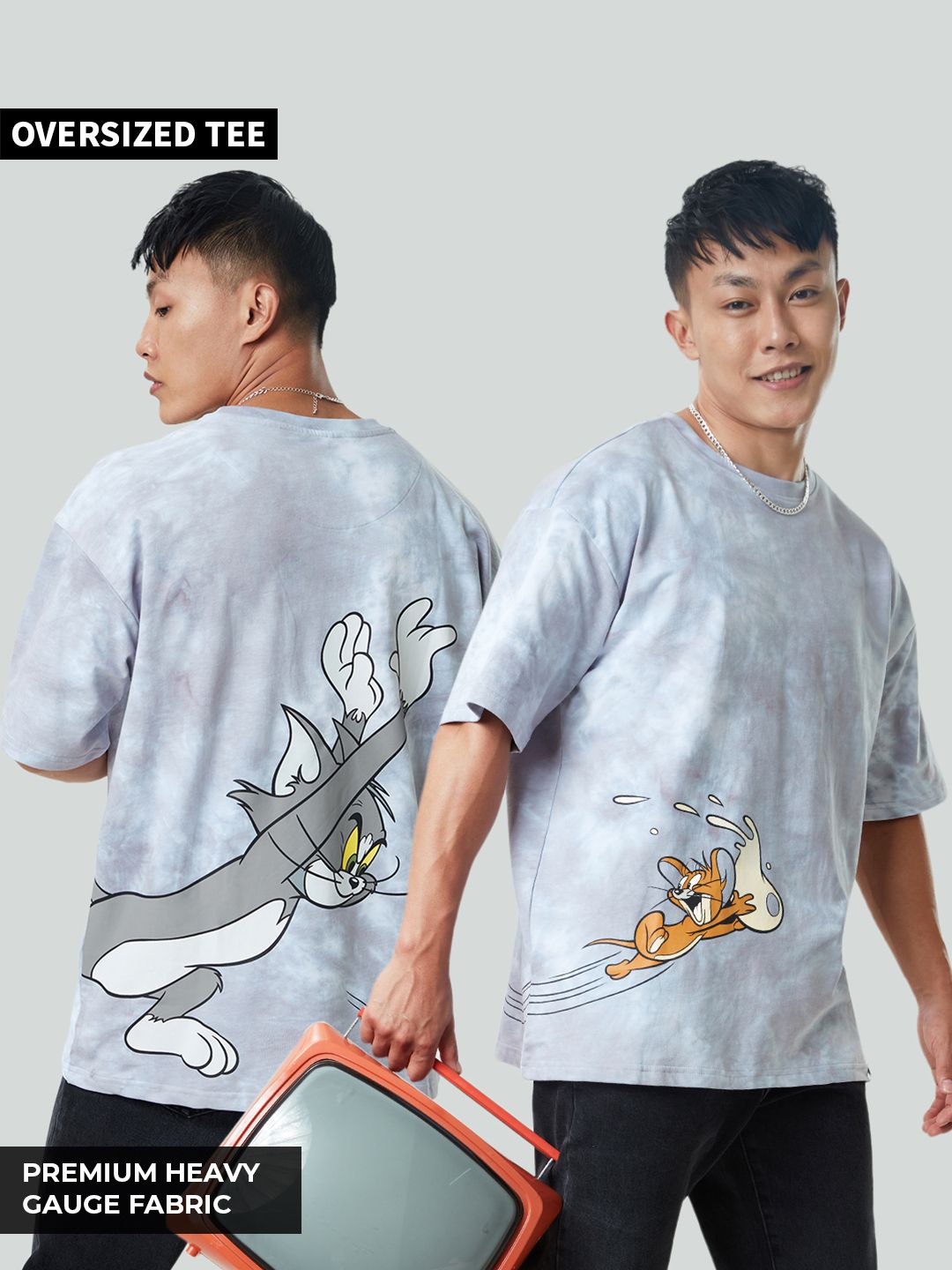 Tom & Jerry: The Chase Oversized T-Shirts Online