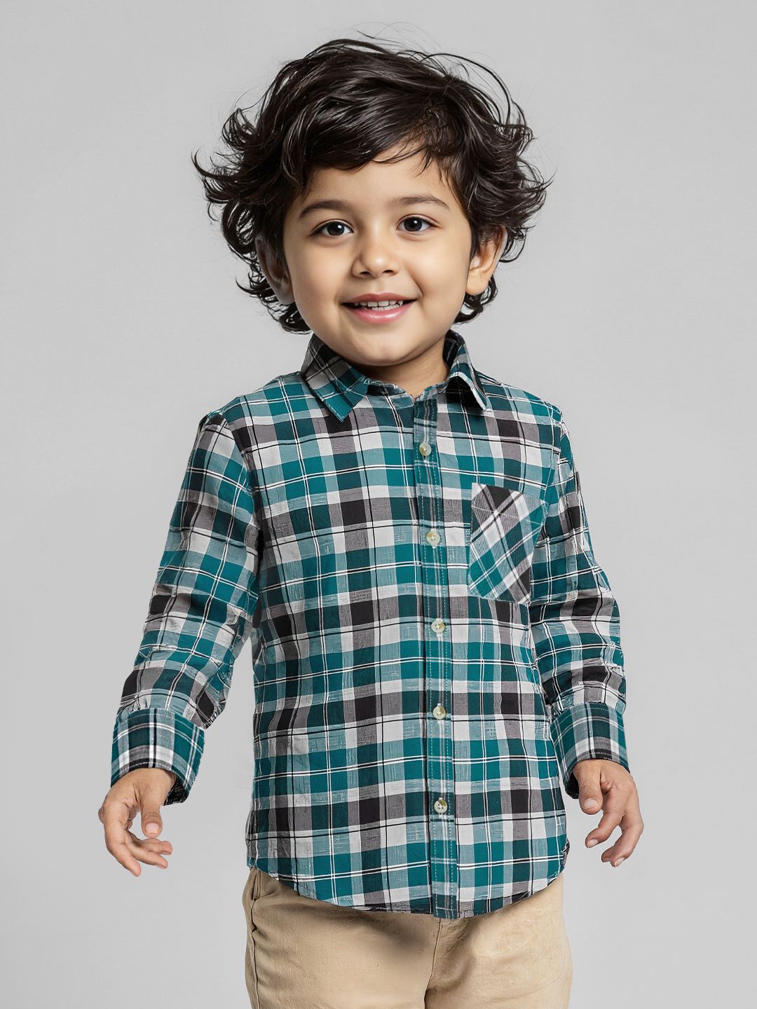 Plaid Shirt: Mercury Boys Cotton Shirts (2-8 Yrs)