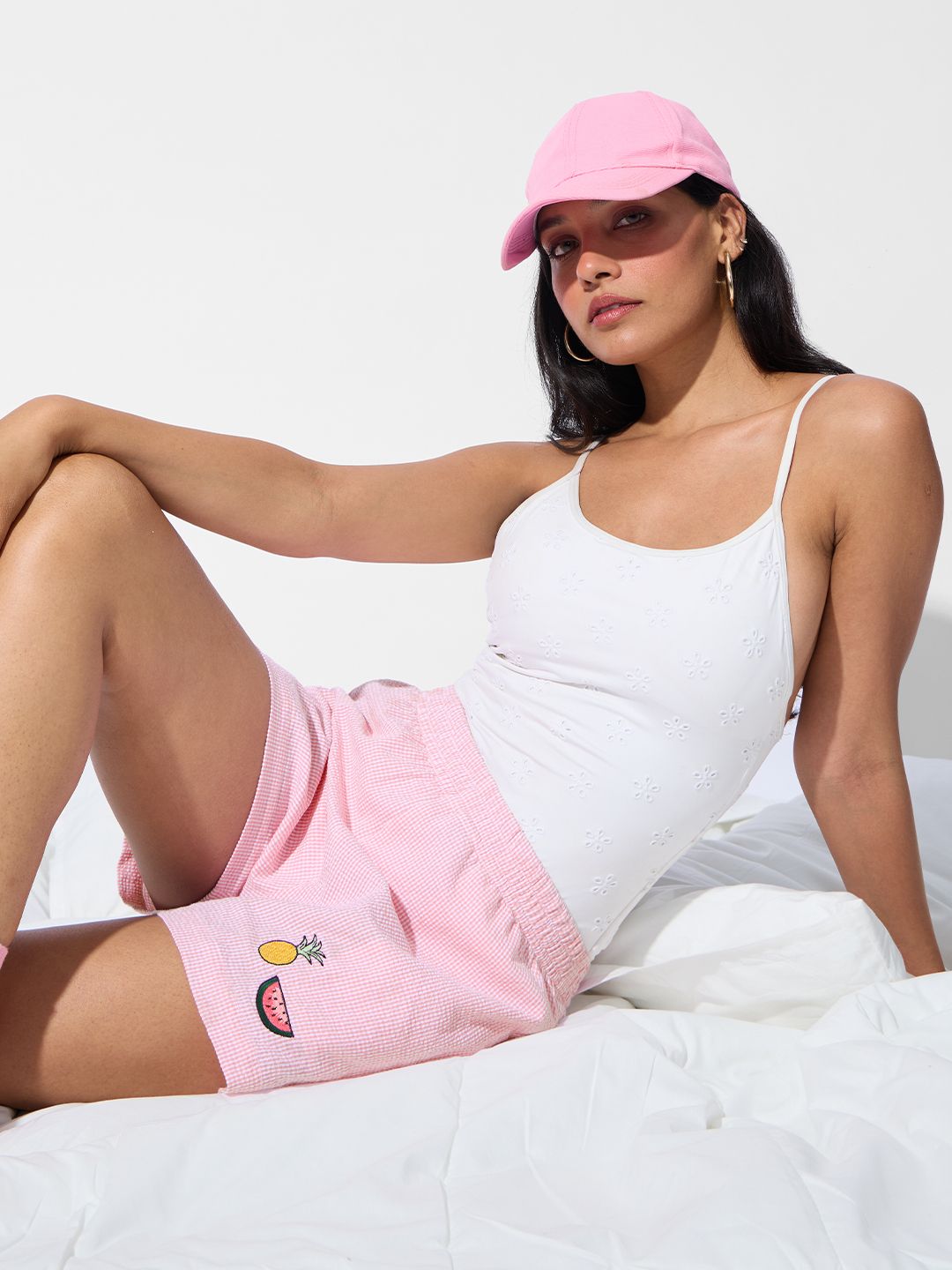Seersucker Shorts: Fruity Women Boxer Shorts Online