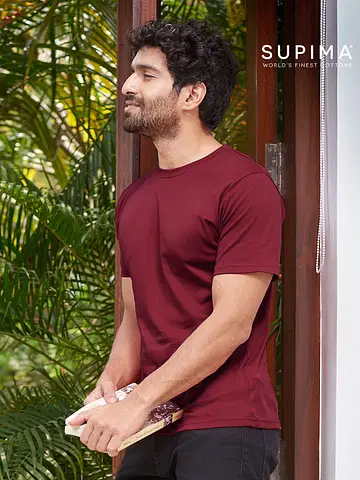 Supima T-Shirt: Rhubarb undefined Online