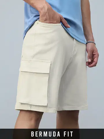 Denim Shorts: Almond undefined Online