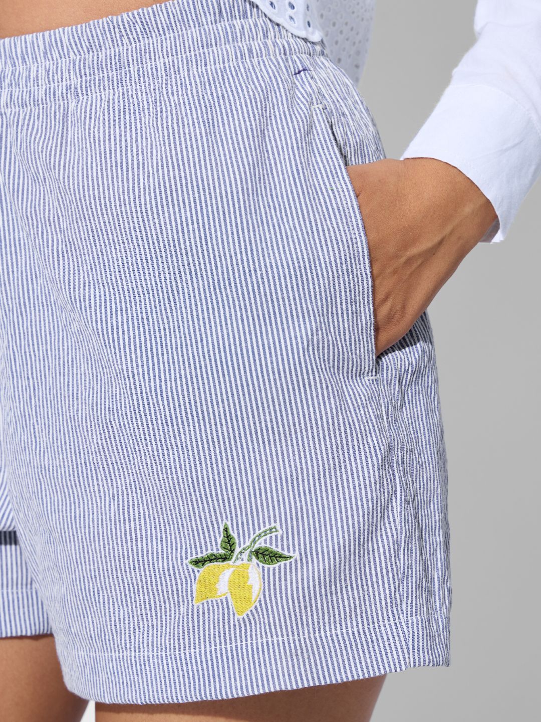 Seersucker Shorts: Limoncello Women Boxer Shorts Online
