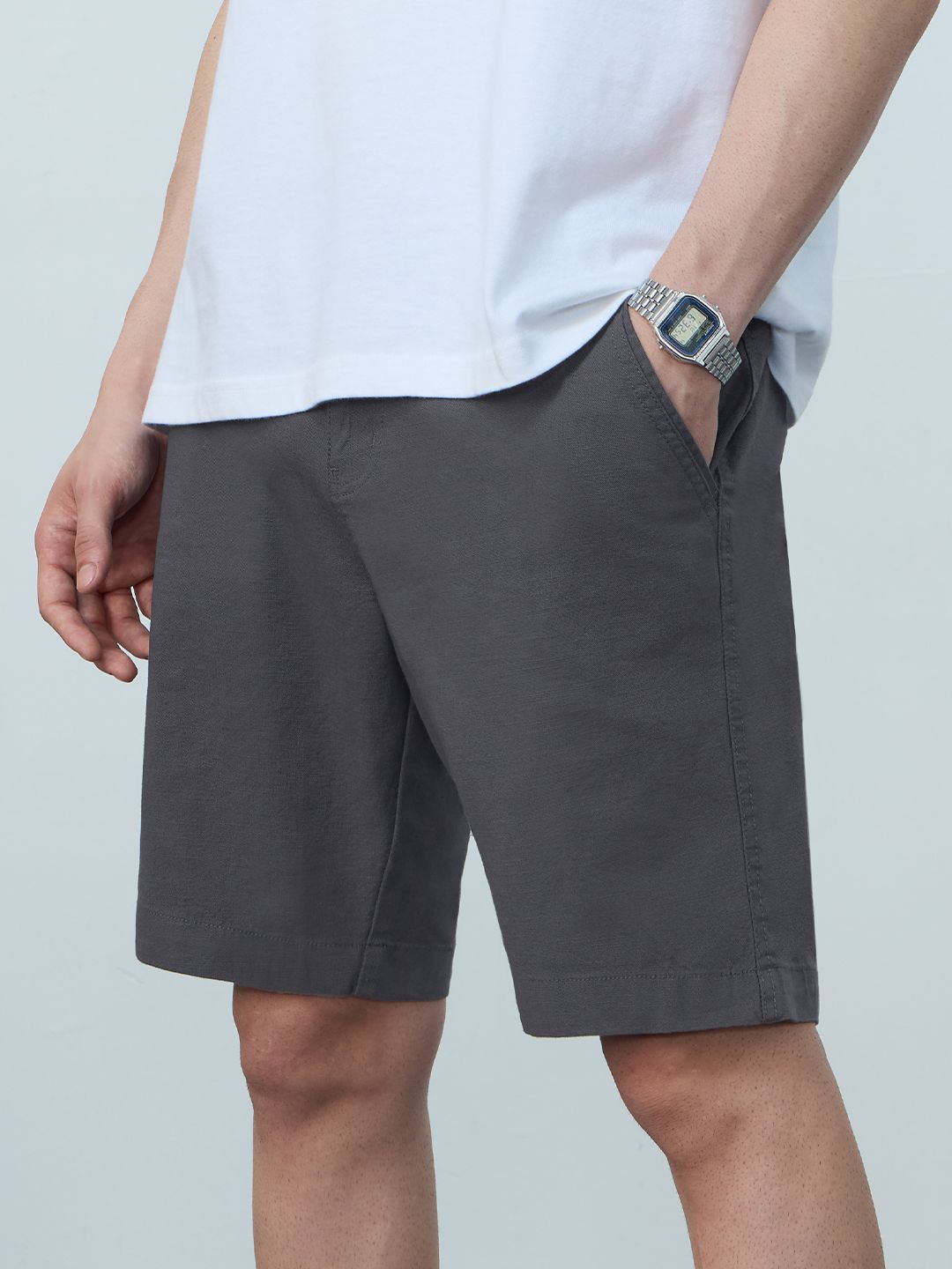Chino Shorts: Storm Grey Chino Shorts Online