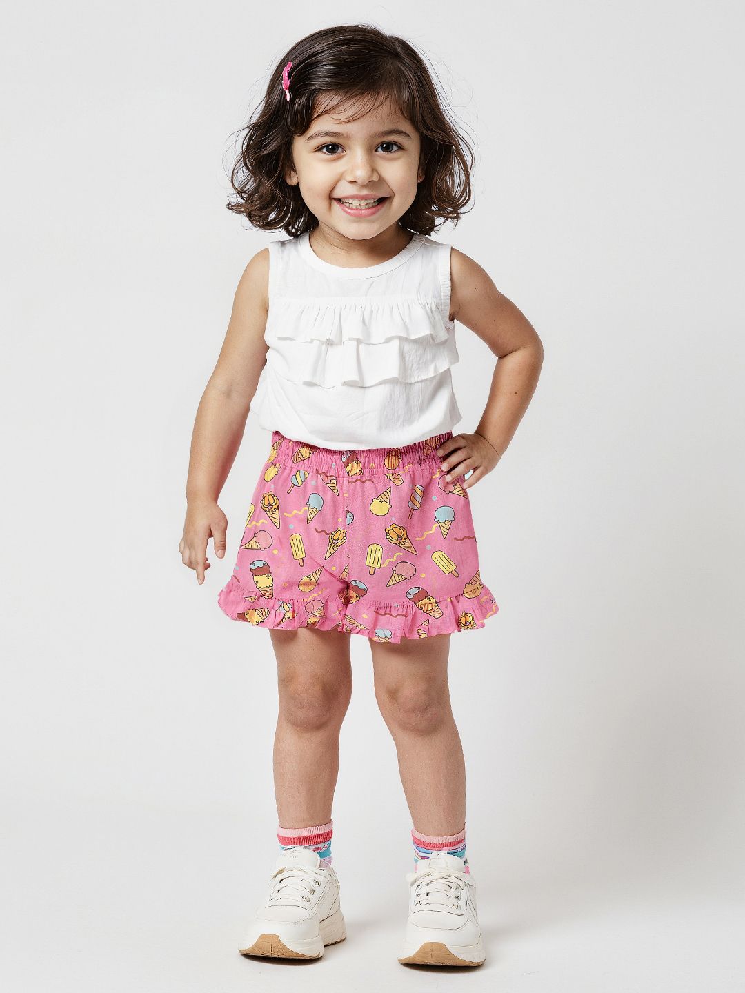 Garfield: Chillin' Girls Cotton Shorts (2-8 Yrs) Online