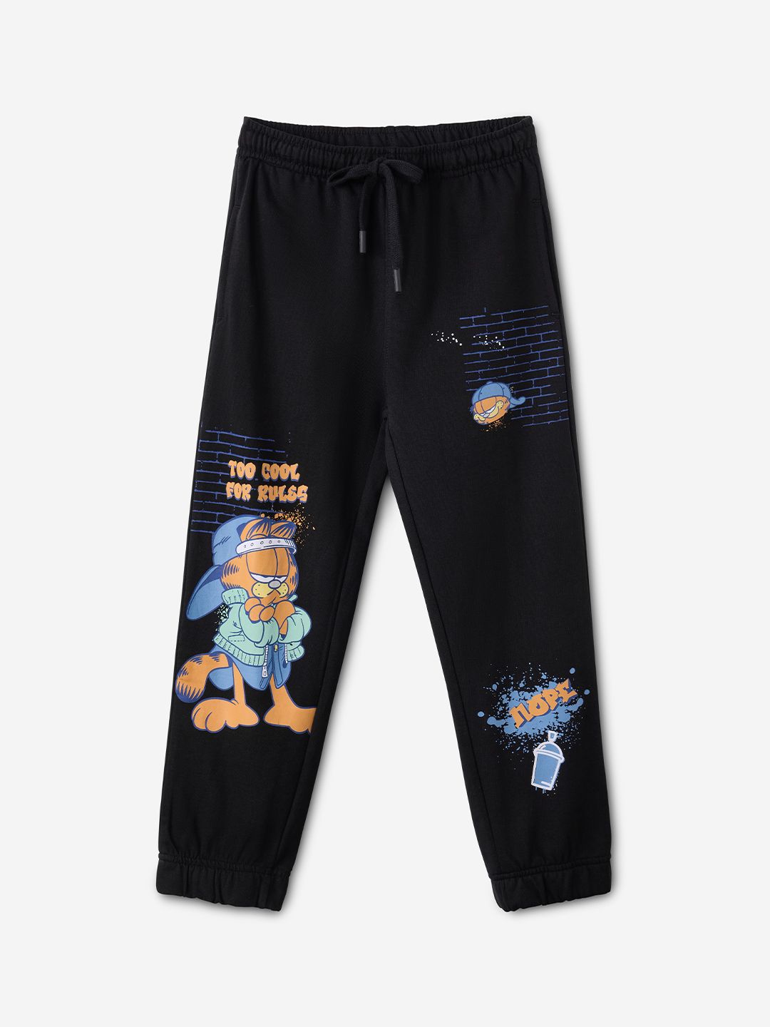 Garfield: Street Cat Boys Cotton Joggers (2-8 Yrs) Online