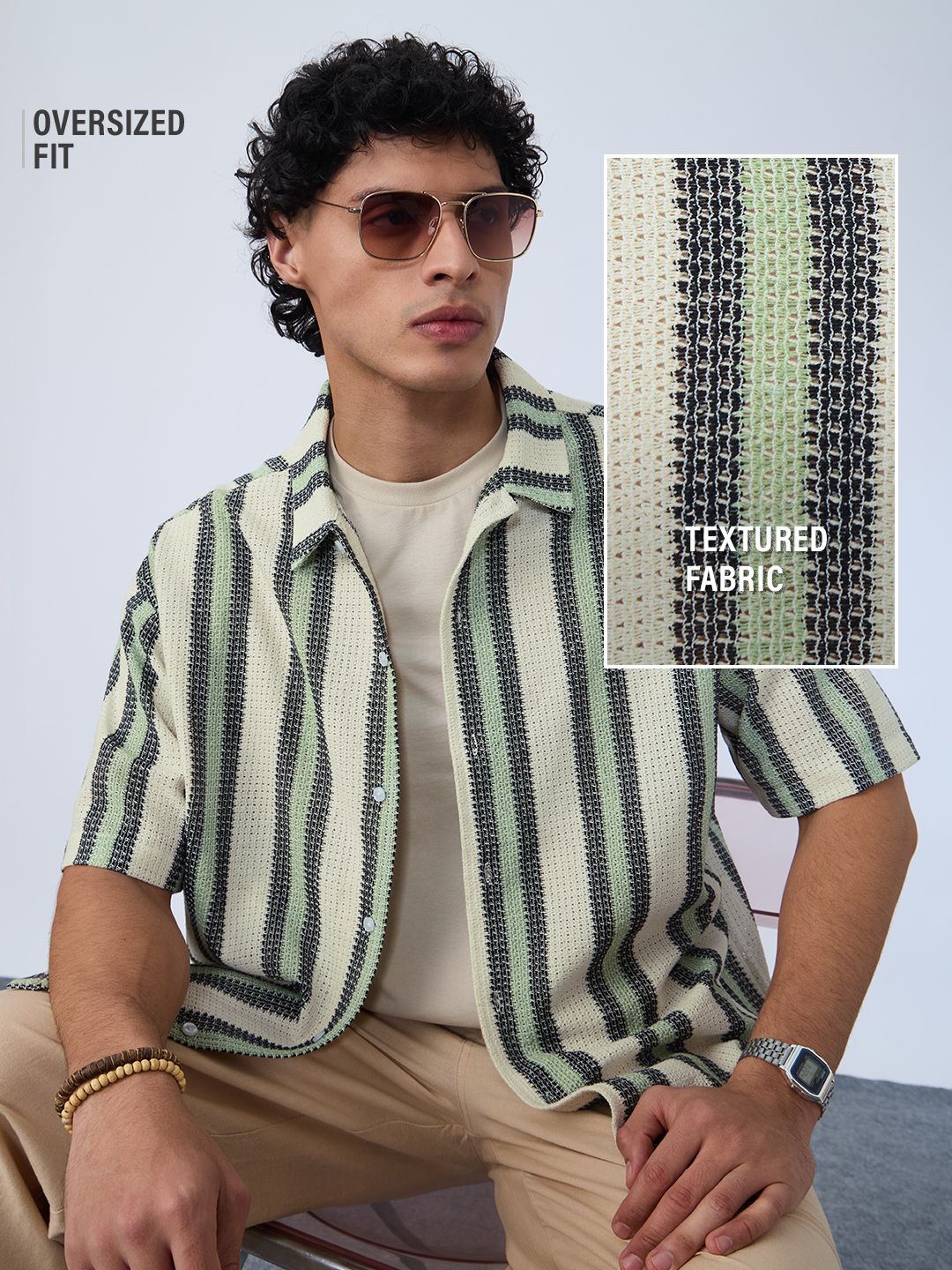 Textured Shirt: Ambrosia Men Textured Shirts Online