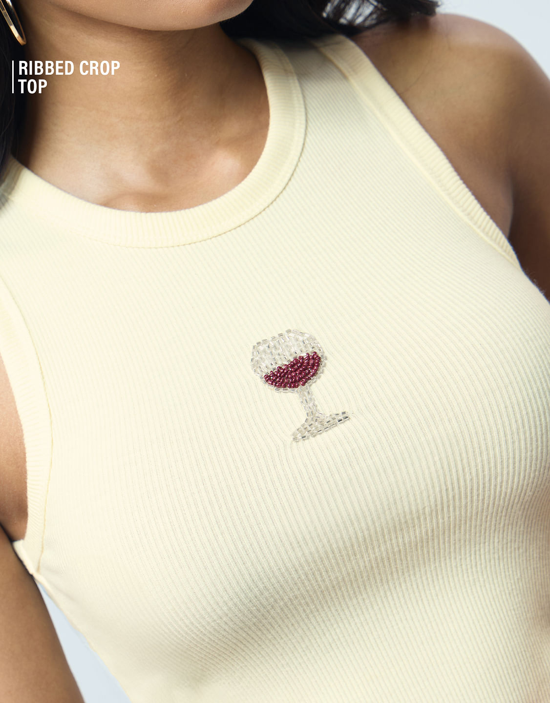 Ribbed Tank: Wine
