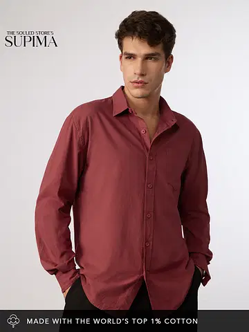 Supima: Burgundy Red undefined Online