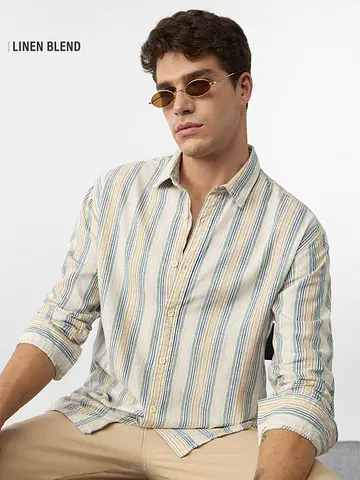 Cotton-Linen Shirt: Havoc undefined Online