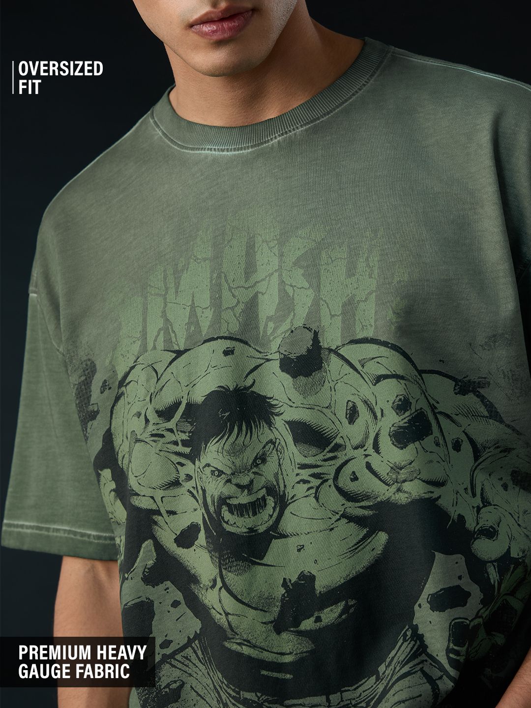 Hulk: Power Smash Oversized T-Shirts Online
